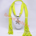 new jersey scarf pendant necklace with starfish pendant Assorted Colors